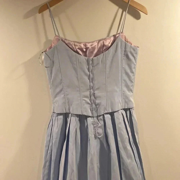 Jessica McClintock Gunnesax sz 9/10 acetate gown with netted skirting under - Picture 5 of 8